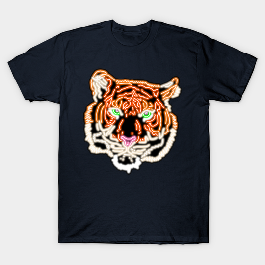 Discover Neon Tiger Bar Sign - Tiger - T-Shirt