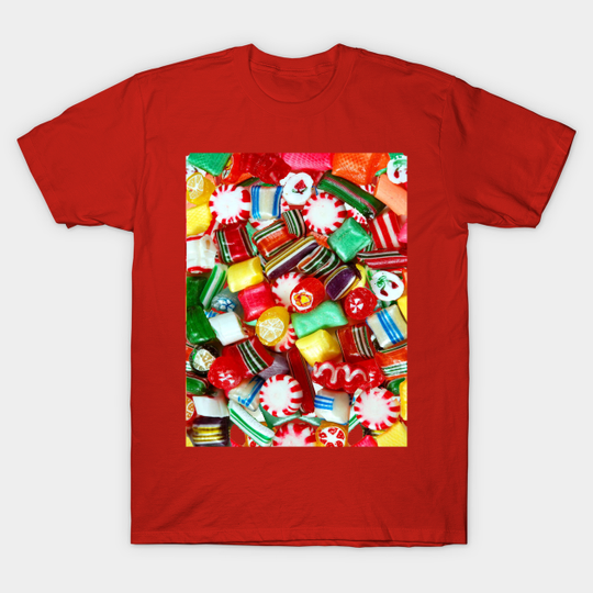 Discover Christmas candies pattern - Christmas Candies - T-Shirt