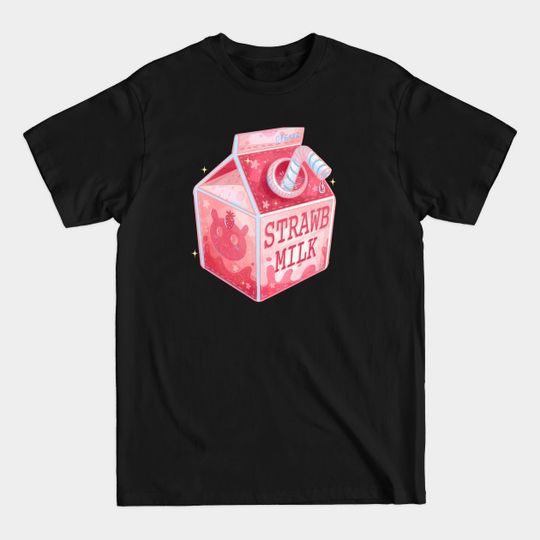 Discover Sparkly Strawberry Milk - Strawberry - T-Shirt