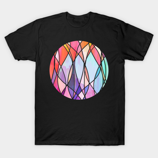 Discover Purple & Peach Love - abstract painting in rainbow pastels - Pastel - T-Shirt
