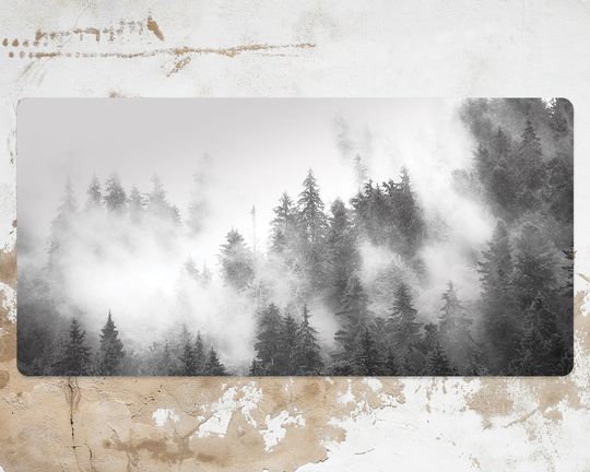 Discover Foggy Forest Desk Mats