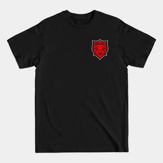 Discover Lion Soccer Club - Pocket Logo - Lion Head - T-Shirt
