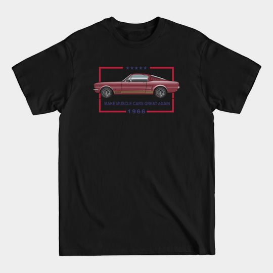 Discover Great Again-Vintage Burgundy - 66 Fastback - T-Shirt
