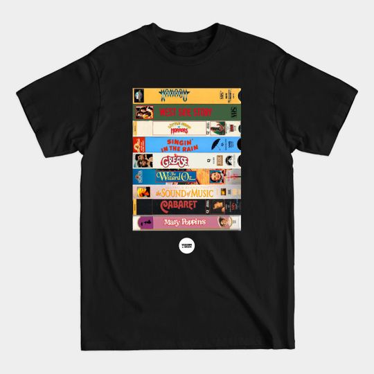 Discover Musical VHS stack - Musical - T-Shirt