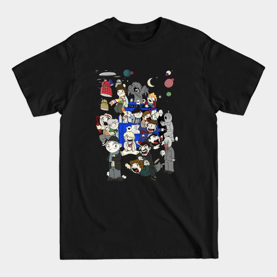 Discover Eleven Doctors & a Tardis - Doctor Who - T-Shirt