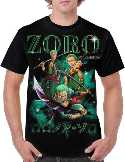 Discover One Piece Roronoa Zoro Anime Baseball T Shirt