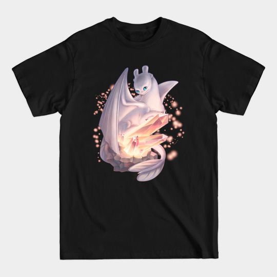 Discover Light Fury & Magic Crystals (How to Train Your Dragon 3) - Light Fury - T-Shirt