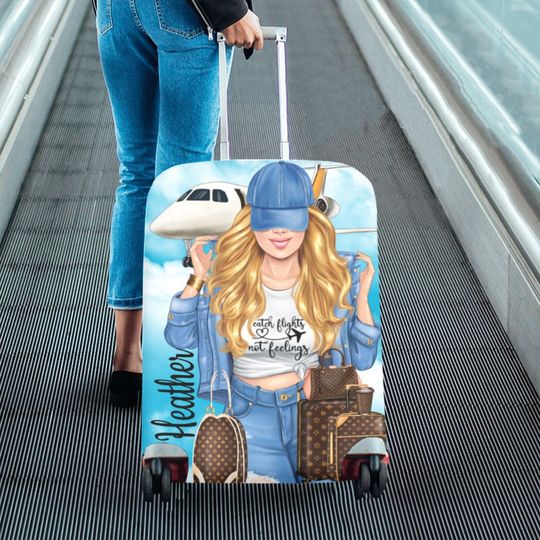 Discover Diva's Catch Flights Not Feelings Luggage Cover