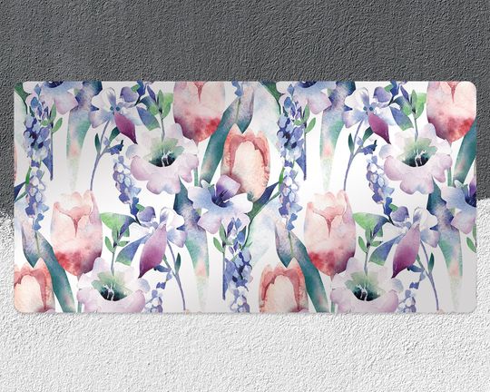 Discover Purple Bouquet Desk Mats