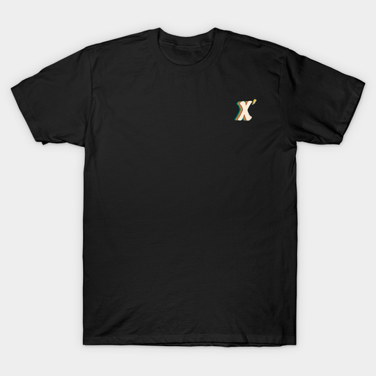 Discover X Letter Colorful - X Letter - T-Shirt