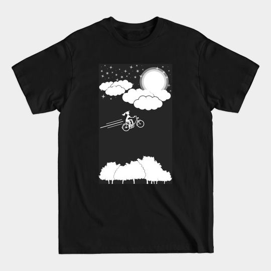 Discover Sky moon cyclists - Sky - T-Shirt