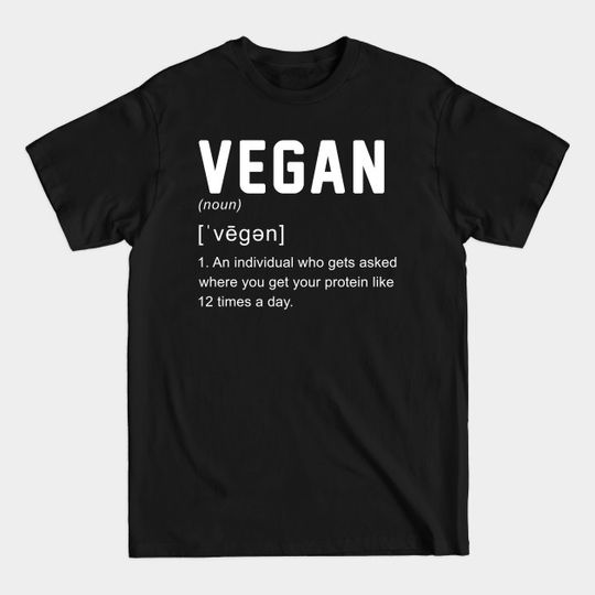 Discover Funny Vegan Definition T-Shirt: Humor for Vegans