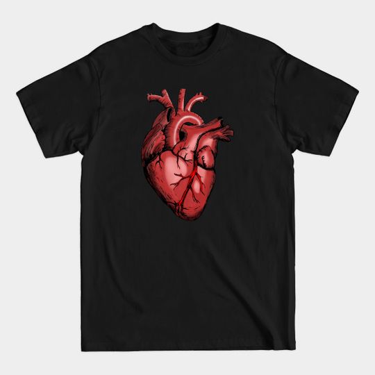 Discover Beating Heart - Anatomical Heart - T-Shirt