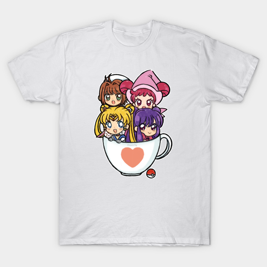 Discover Cup of 90s - Anime Girls - T-Shirt