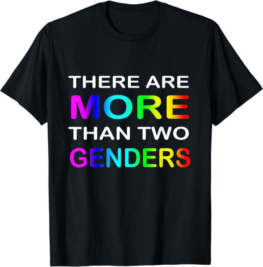Discover There Are More Than 2 Two Genders Rainbow LGBTQ T-Shirt