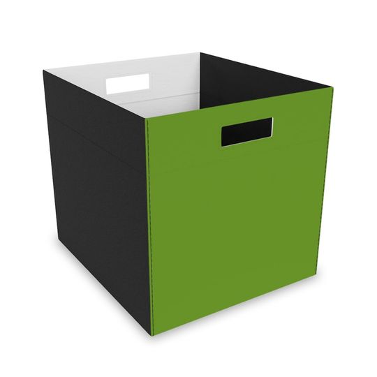 Discover Felt Storage Box, Rich Green
