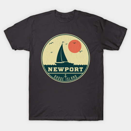 Discover Newport Rhode Island Sailing Design - Newport Rhode Island - T-Shirt