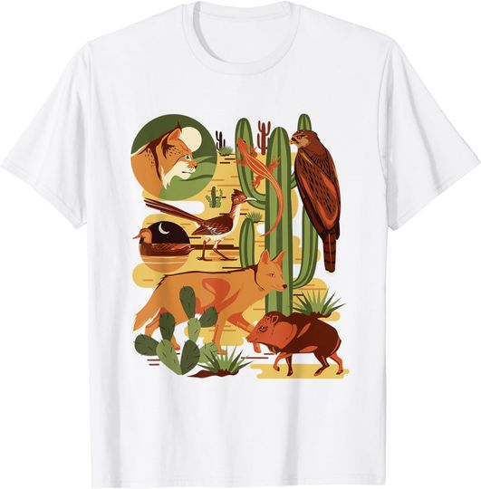 Discover Southwestern Nature Sonoran Desert Animal Lover T-Shirt