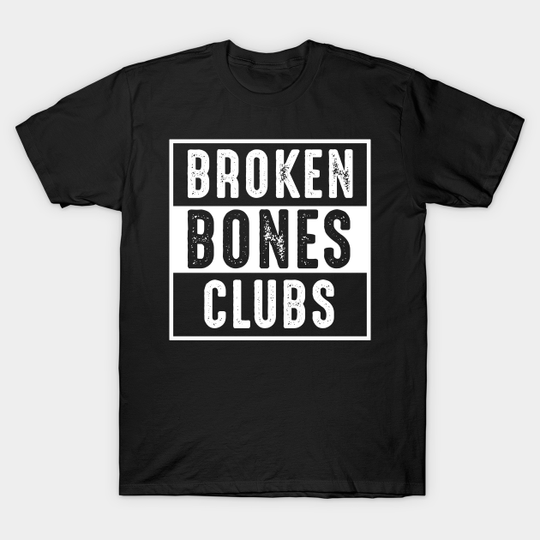 Discover Vintage 1970's Broken Bone Club - Broken Bones - T-Shirt