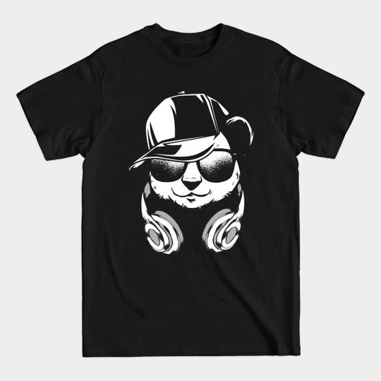 Discover Panda with headphones and cool sun glasses - Panda With Headphones And Cool Sun Glas - T-Shirt