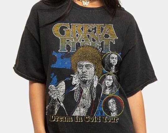 Discover Dreams in Gold Greta Van Fleet Shirt