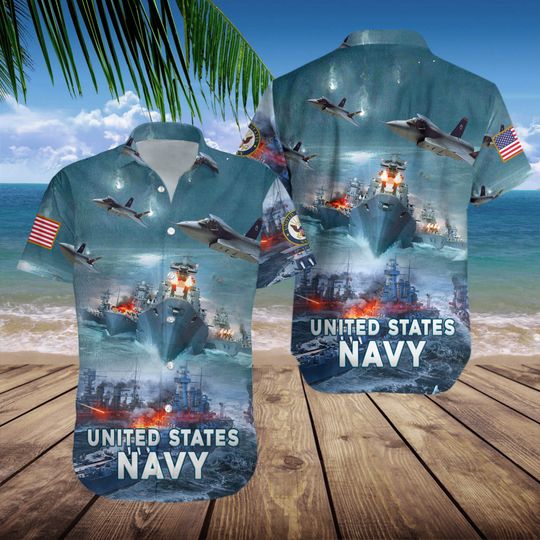 Discover United States Navy Hawaiian Shirt