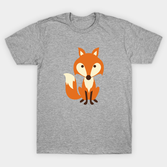 Discover Cute fox sitting - Fox - T-Shirt