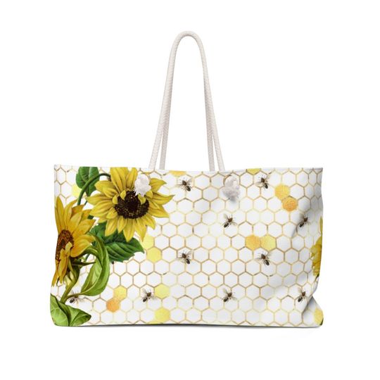 Discover Sunflower Summer Weekender Bag
