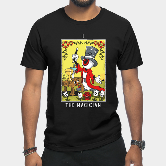 Discover Magician - Mystical Medleys - Vintage Rubber Hose Cartoon Tarot - Tarot Cards - T-Shirt