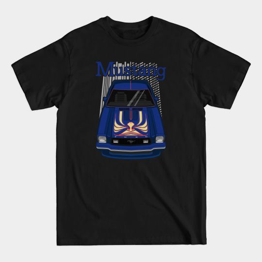 Discover Mustang King Cobra 1978 - Blue - Car - T-Shirt
