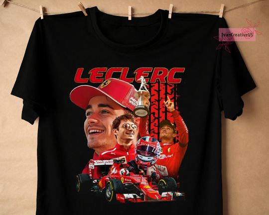 Discover Charles Leclerc Shirt, Driver Racing Championship Formula Racing T-Shirt, Charles Leclerc Vintage Shirt