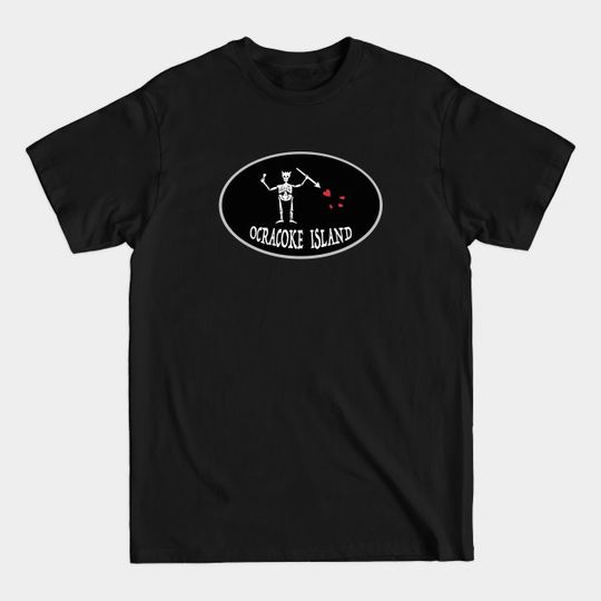 Discover BLACKBEARD'S FLAG OCRACOKE ISLAND - Ocracoke Island - T-Shirt