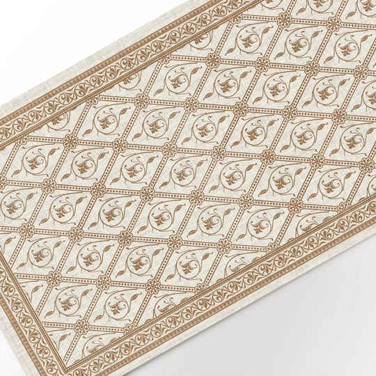 Discover Table runner, Luxe Rhombus, Antique
