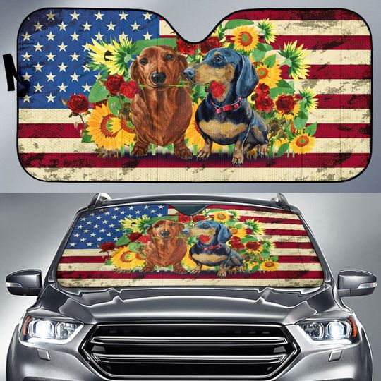 Discover Dog Dachshund Auto Sun Shade 1 Car Accessories