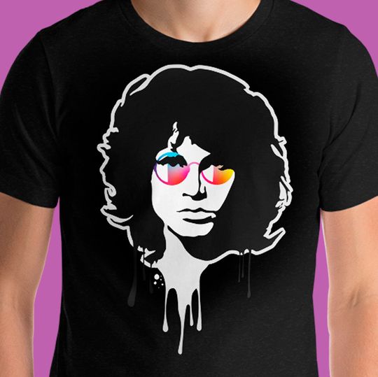 Discover Jim Morrison with colorful glasses Unisex T-Shirt