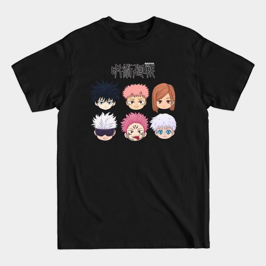 Discover Jujutsu Kaisen Chibi Heads - Jujutsu Kaisen Anime - T-Shirt