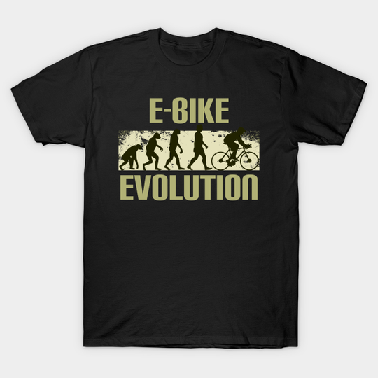 Discover E-Bike, E-MTB, Evolution - Electric Bike - T-Shirt