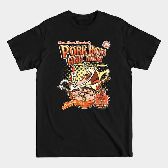 Discover Pork butts and taters - Cereal Box - T-Shirt