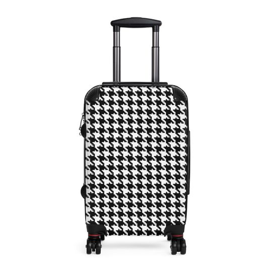Discover Houndstooth Personalized Cabin Suitcase | Carry On | Travel Bag | Suitcase