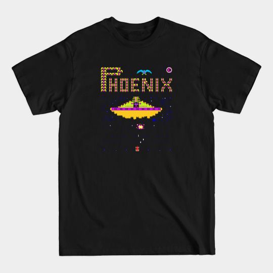 Discover Mod.2 Arcade Phoenix Space Invader Video Game - Arcade Phoenix Space Invader - T-Shirt