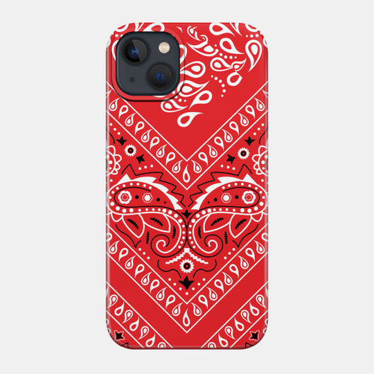 Discover Red Bandana Pattern - Bandana - Phone Case
