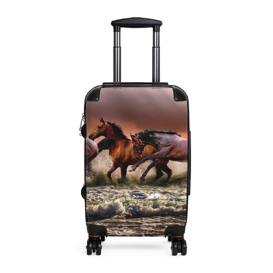 Discover Horses Swimming Cabin Suitcase
