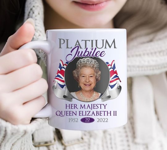 Discover Queen Elizabeth II Platinum Jubilee Coffee Mug