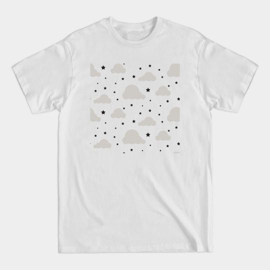Discover Night Sky Starlight Clouds - Clouds - T-Shirt