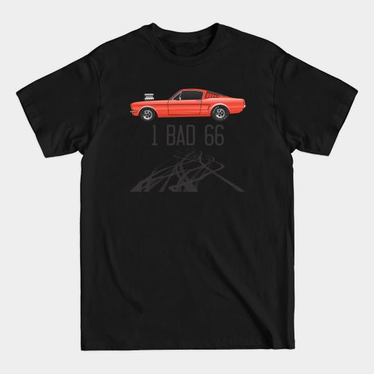 Discover One Bad-Signal Flare Red - 1966 Fastback - T-Shirt