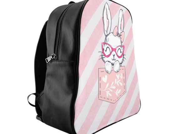 Discover Pink Study Rabbit School Girl's Gift Backpack