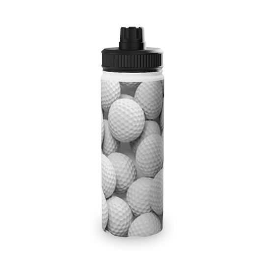Discover Golf Ball Stainless Steel Water Bottle, Sports Lid