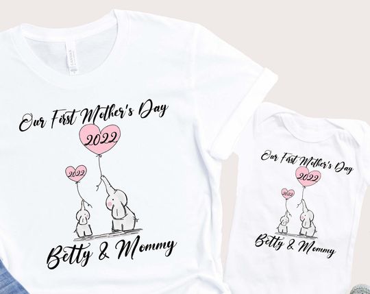 Discover Our First Mother's Day Shirts, Matching Mommy And Me Shirt, Custom Mother's Day Shirt