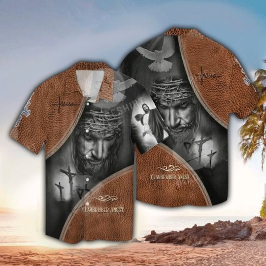 Discover Jesus Leather Hawaiian Shirt