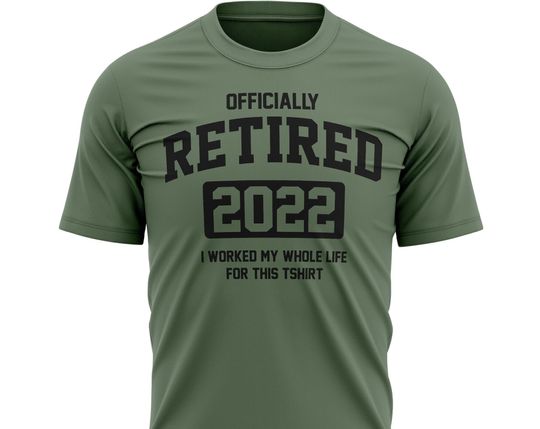 Discover Officially Retired 2022 Funny T Shirt for Men, Retirement Gifts for Him Mens Novelty Gift
